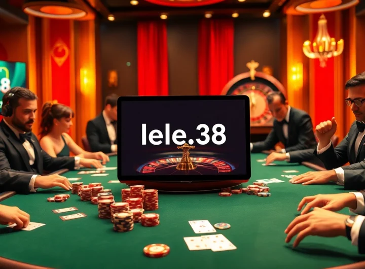 High-stakes poker action with lego138 branding, showcasing vibrant casino elements.