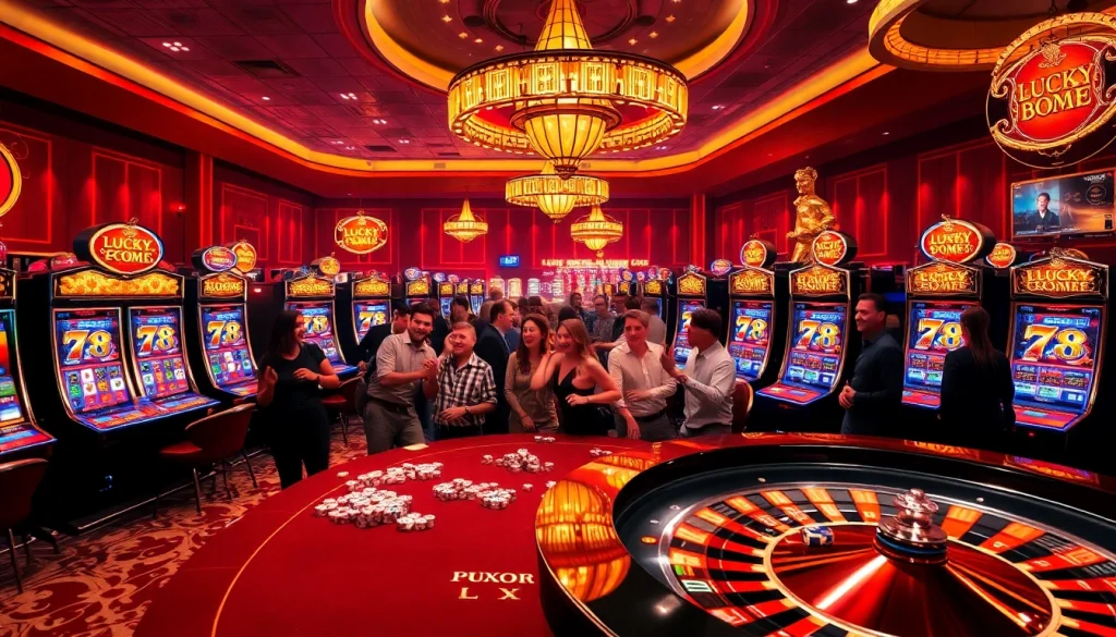 Immerse yourself in the excitement of LUCKY 88 at this luxurious casino scene.