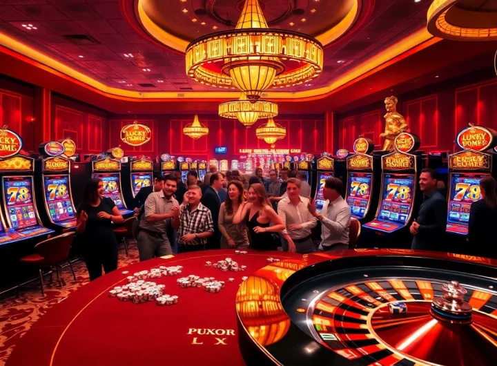 Immerse yourself in the excitement of LUCKY 88 at this luxurious casino scene.