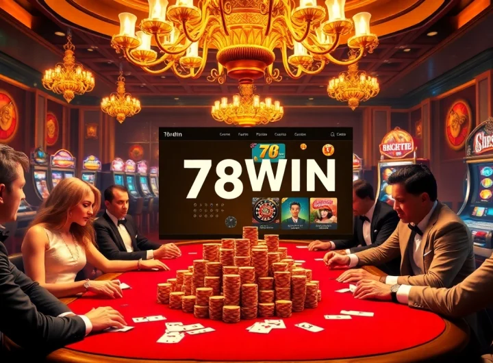 Experience the excitement of winning big at 78WIN with luxurious casino gaming visuals.