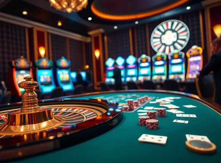 Engaging players at Super59 daftar showcase a vibrant casino atmosphere with poker and slot games.