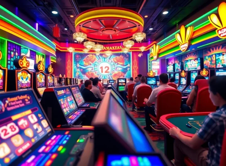 Engaging online gaming scene at https://go88.bio/ showcasing vibrant gameplay and casino atmosphere