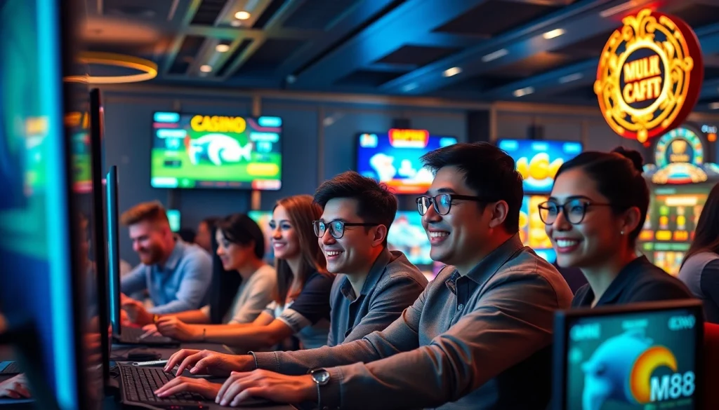 MM88 online gaming experience showcasing players engaged in varied betting activities.