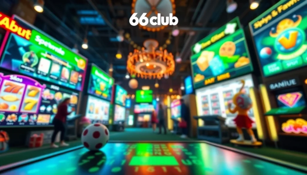 Exciting online gaming interface showcasing 66club with vibrant colors and modern design.