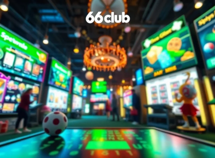 Exciting online gaming interface showcasing 66club with vibrant colors and modern design.