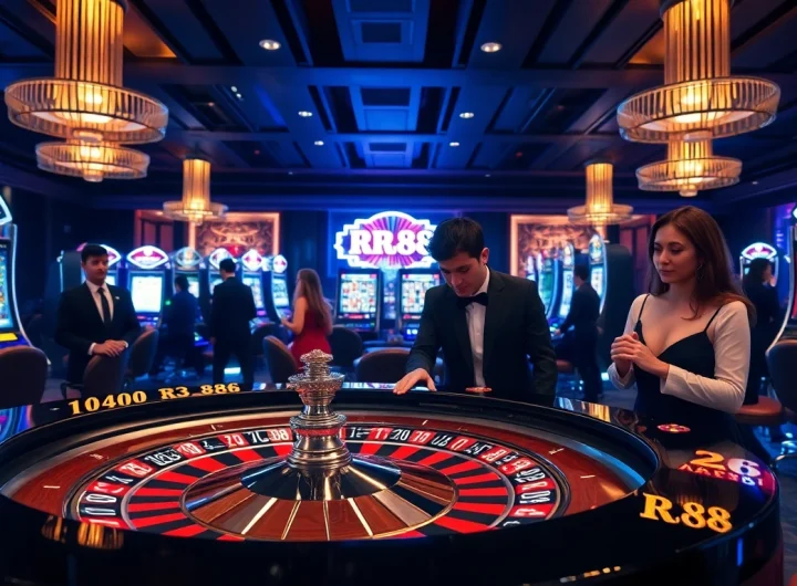 Players enjoy exciting casino games at https://rr88k1.com/, featuring elegant roulette tables and modern slot machines.