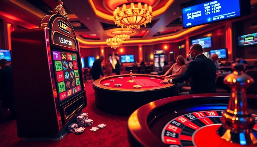 Play and win on LEGO138 slot machines with vibrant casino atmosphere and exciting gameplay.