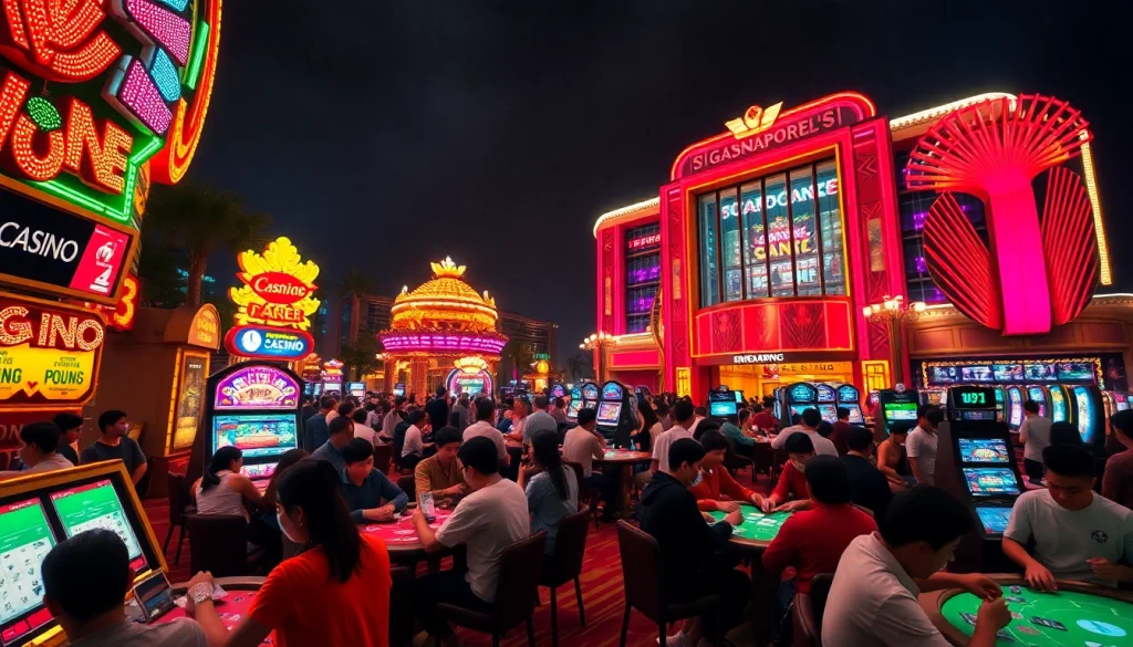 Experience the excitement at Singapore Casino Site with lively gaming activities and vibrant atmosphere.