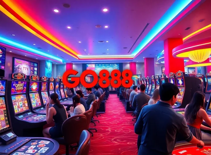 GO88 gaming platform showcasing exciting game variety in a vibrant atmosphere.